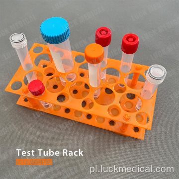 Plastikowy stojak na rurkę testową